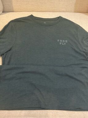 Free Fly Apparel Men's Short Sleeve Tee - Slate Green